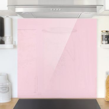 Panel szklany do kuchni - Rosé