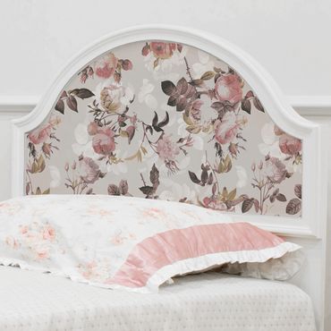 Okleina meblowa do pokoju dziecięcego - Kwiatowy wzór w stylu vintage z różami