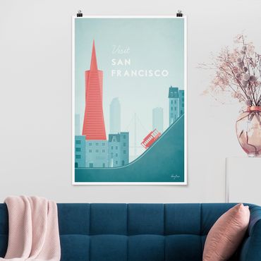 Plakat - Plakat podróżniczy - San Francisco