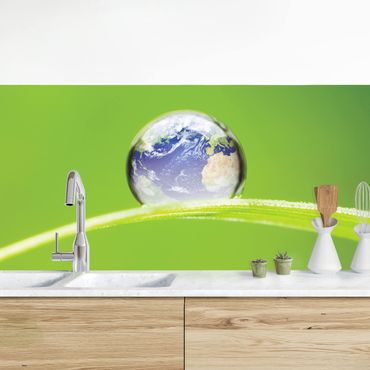 Panel ścienny do kuchni - Zielona nadzieja