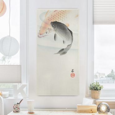 Obraz na płótnie - Ilustracja w stylu vintage Ryba azjatycka I