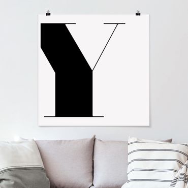 Plakat - Litera antyczna Y