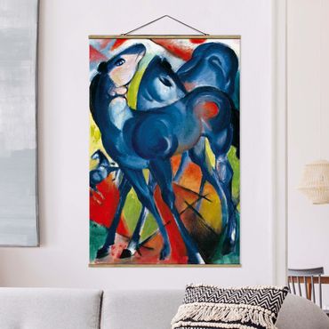Plakat z wieszakiem - Franz Marc - The Niebieski Foals