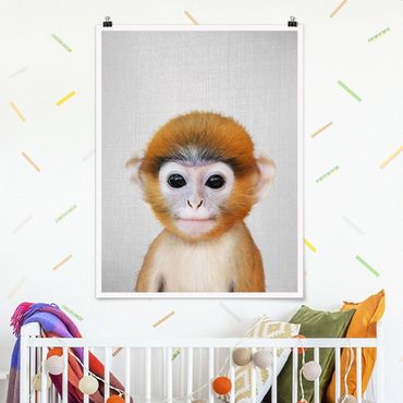 Plakat reprodukcja obrazu - Baby Monkey Anton