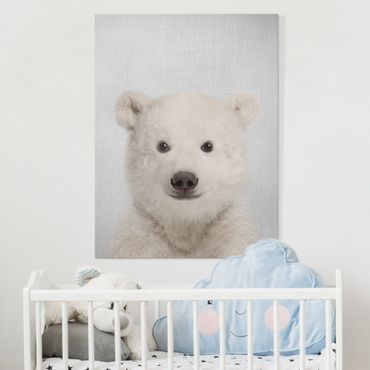 Obraz na płótnie - Baby Polar Bear Emil - Format pionowy 3:4