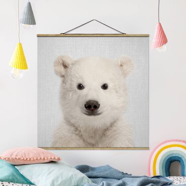 Plakat z wieszakiem - Baby Polar Bear Emil - Kwadrat 1:1
