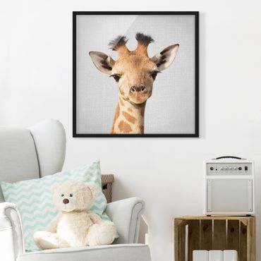 Obraz w ramie - Baby Giraffe Gandalf