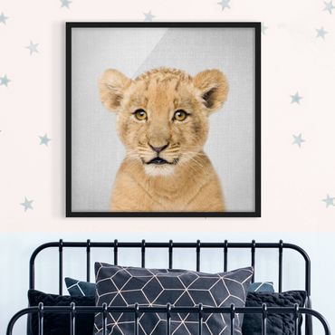 Obraz w ramie - Baby Lion Luca