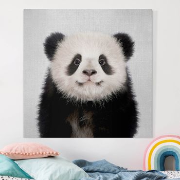 Obraz na płótnie - Baby Panda Prian - Kwadrat 1:1