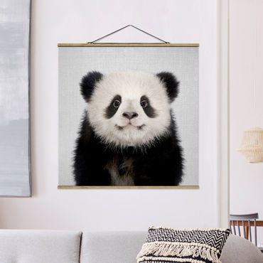 Plakat z wieszakiem - Baby Panda Prian - Kwadrat 1:1