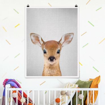 Plakat reprodukcja obrazu - Baby Roe Deer Romy