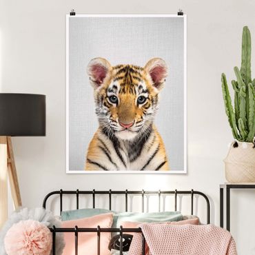Plakat reprodukcja obrazu - Baby Tiger Thor