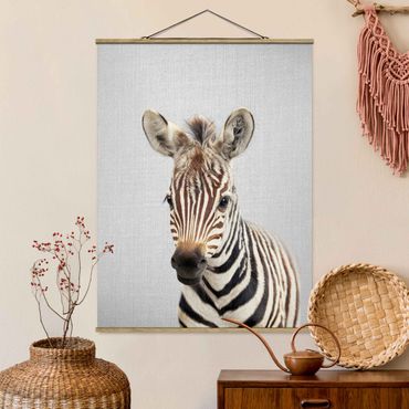 Plakat z wieszakiem - Baby Zebra Zoey - Format pionowy 3:4