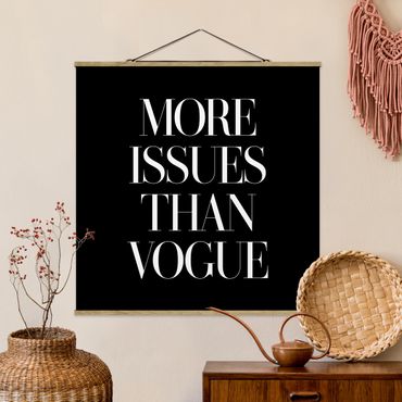 Plakat z wieszakiem - Więcej problemów niż Vogue