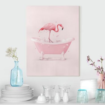 Obraz na płótnie - Wanny Flamingo