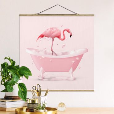 Plakat z wieszakiem - Wanna Flamingo