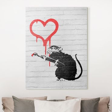 Obraz na płótnie - Banksy - Love Rat