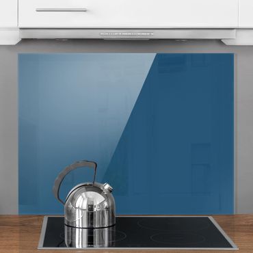 Panel szklany do kuchni - Błękit pruski