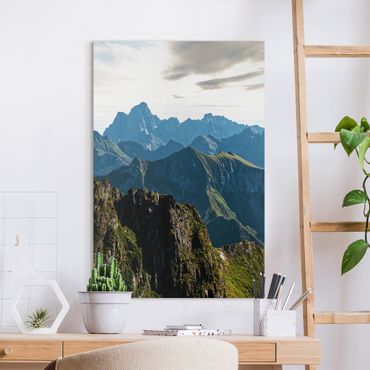 Obraz na płótnie - Góry na Lofotach