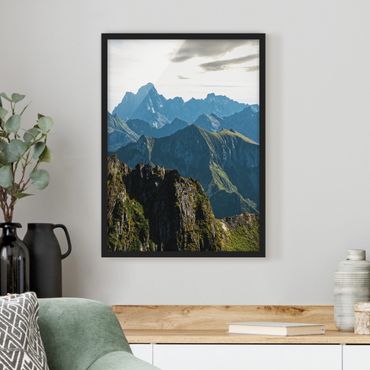 Plakat w ramie - Góry na Lofotach