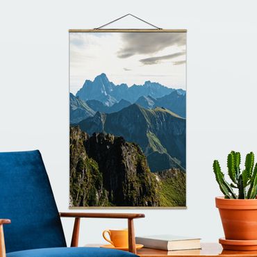 Plakat z wieszakiem - Góry na Lofotach