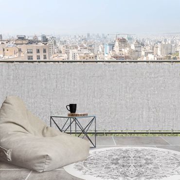 Osłona balkonowa zapewniająca prywatność - Betonowa tapeta Ciré