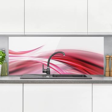 Panel szklany do kuchni - Różowy pył