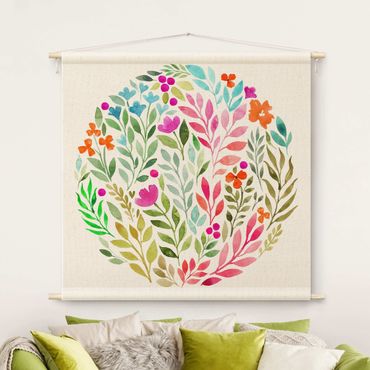 Makatka - Flowery Watercolour Circular