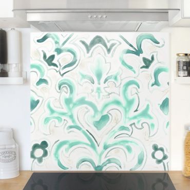 Panel szklany do kuchni - Bohemian Watercolour Ornament II