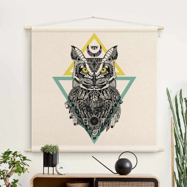 Makatka - Boho Owl With Dreamcatcher