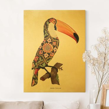 Obraz na płótnie - Boho Ptak - Tukan