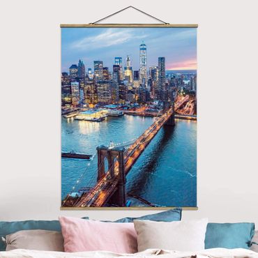 Plakat z wieszakiem - Most Brookliński Nowy Jork