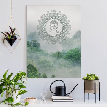 Obraz na płótnie - Budda Mandala we mgle