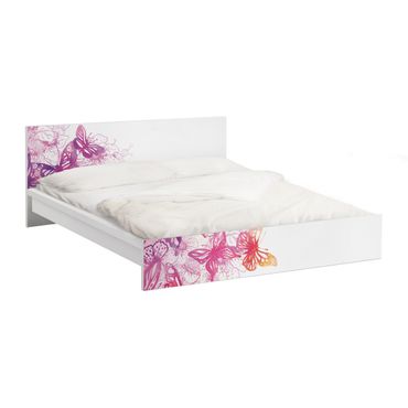 Okleina meblowa IKEA - Malm łóżko 160x200cm - Marzenie motyla