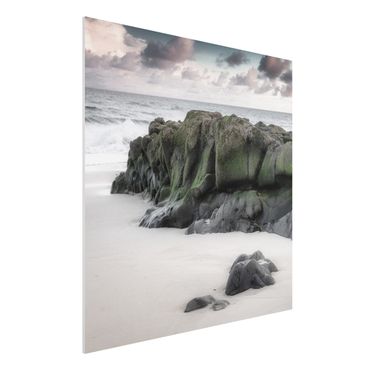 Obraz Forex - Skały na plaży