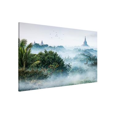 Tablica magnetyczna - Poranna mgła nad dżunglą Bagan