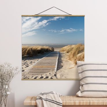 Plakat z wieszakiem - Plaża nad Morzem Bałtyckim