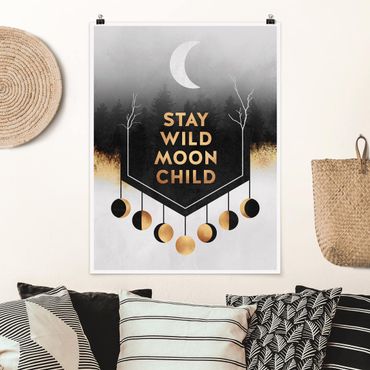 Plakat - Zostań dzikim dzieckiem księżyca