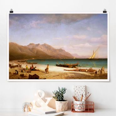 Plakat - Albert Bierstadt - Zatoka Salerno