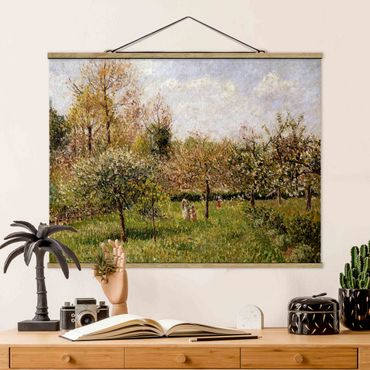 Plakat z wieszakiem - Camille Pissarro - Wiosna w Eragny