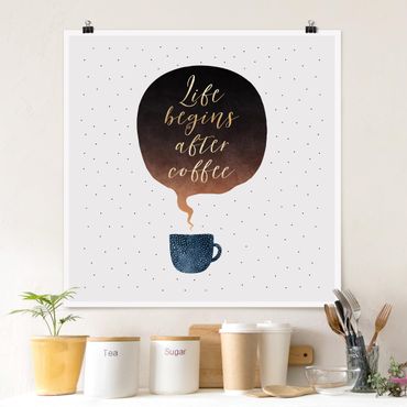 Plakat - Życie zaczyna się po kawie Points