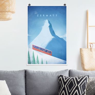 Plakat - Plakat podróżniczy - Zermatt
