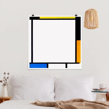 Plakat - Piet Mondrian - Kompozycja II
