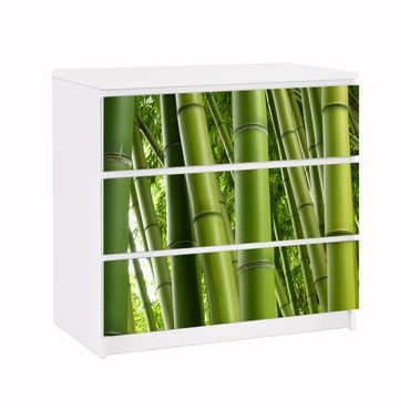 Okleina meblowa IKEA - Malm komoda, 3 szuflady - Drzewa bambusowe Nr 1