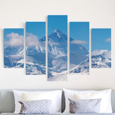 Obraz na płótnie 5-częściowy - Mount Everest