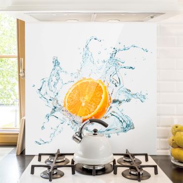 Panel szklany do kuchni - Świeża pomarańcza