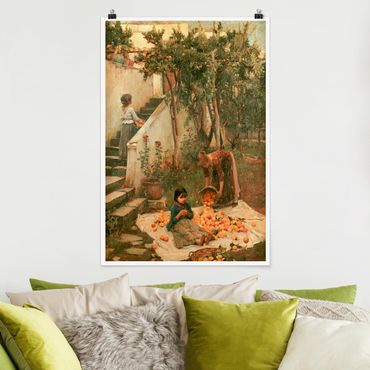 Plakat - John William Waterhouse - The Orange Pickers