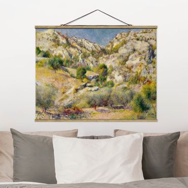 Plakat z wieszakiem - Auguste Renoir - Skały w pobliżu Estaque