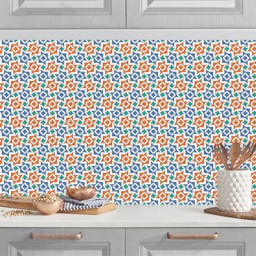 Panel ścienny do kuchni - Mozaika Alhambra o wyglądzie płytki