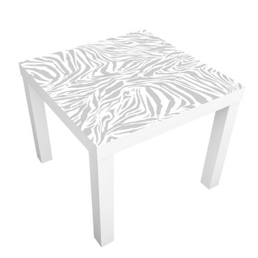 Okleina meblowa IKEA - Lack stolik kawowy - Wzór w paski w kolorze jasnoszarym